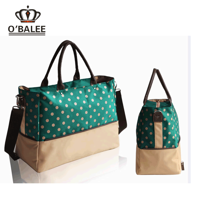 Wholesales black adult handbags diaper changing bag mummy baby bag