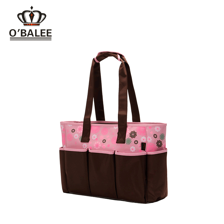 Fashionable Handle Dots Baby Travel Diaper Bags Mummy Bag