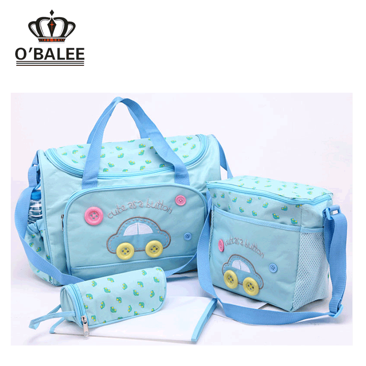 New Design Large Capacity Baby Diaper Bag Travel Mommy Nappy Bag With Baby Changing Pad