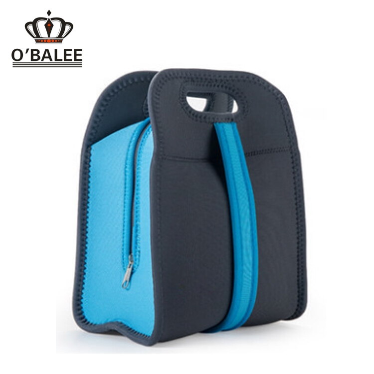 Fashion neoprene win bottle Cooler bag with zipper
