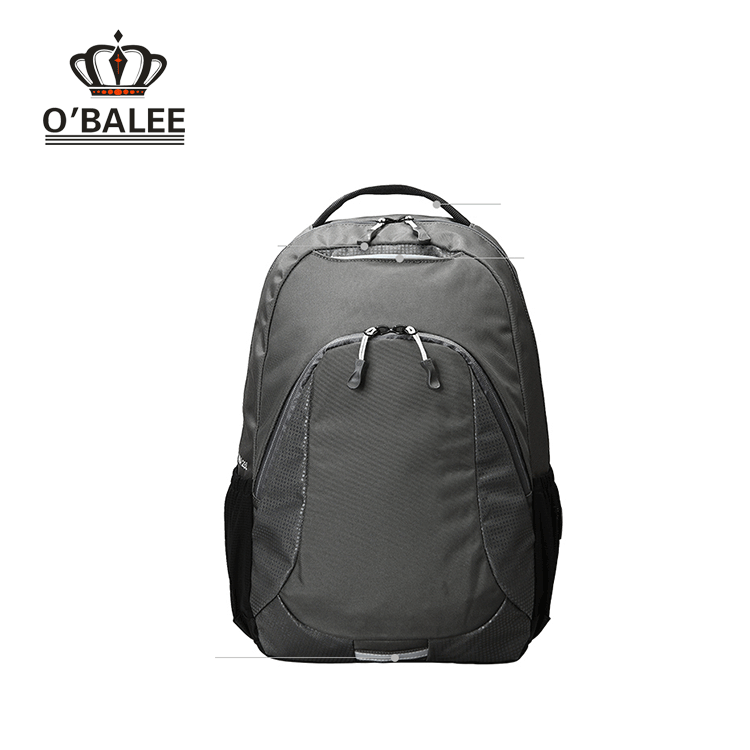 Grey 17 inch Laptop Bag, Polyester Laptop Backpack Bag