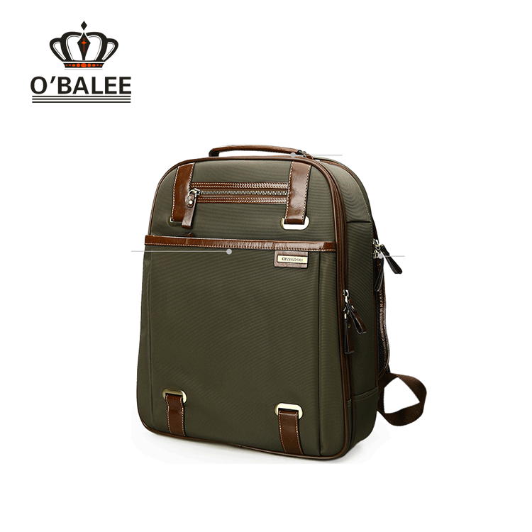 Wholesale black and red hot selling nylon waterproof laptop backpack
