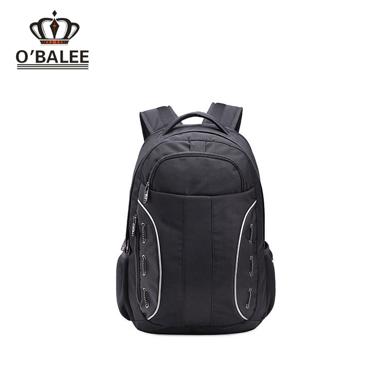 wholesale leisure black waterproof backpack
