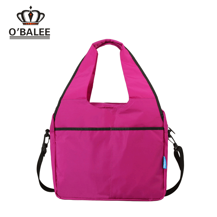 Fashion design black diaper bag set,diaper changing bag made in china