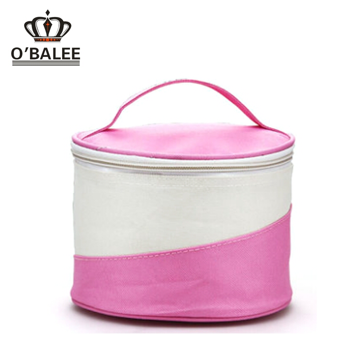 wholesale customized colorful small tote thermal round lunch bag