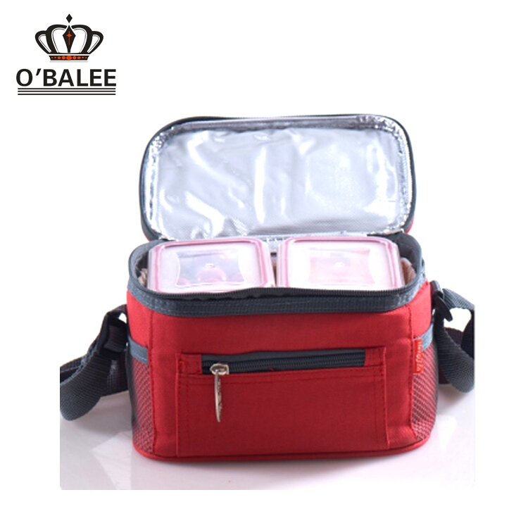 China travel picnic insulating effect cooler bag with bottle holder