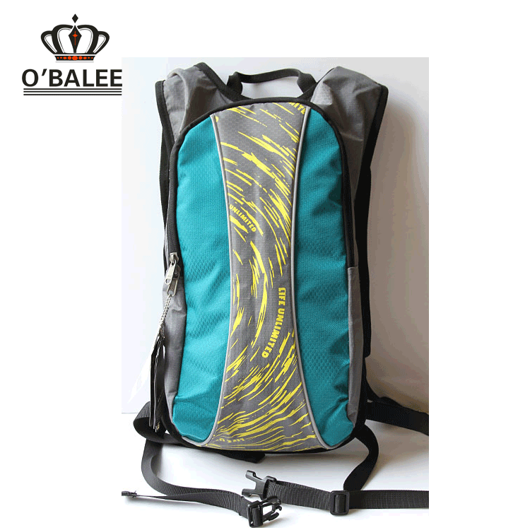 Hiking drink dispenser backpack, custom sport hydration bladder water bag