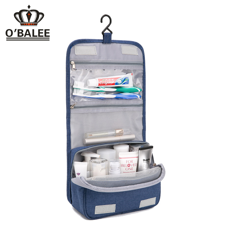 Wholesale detachable hanging travel toiletry bag, men toothbrush tooth bag