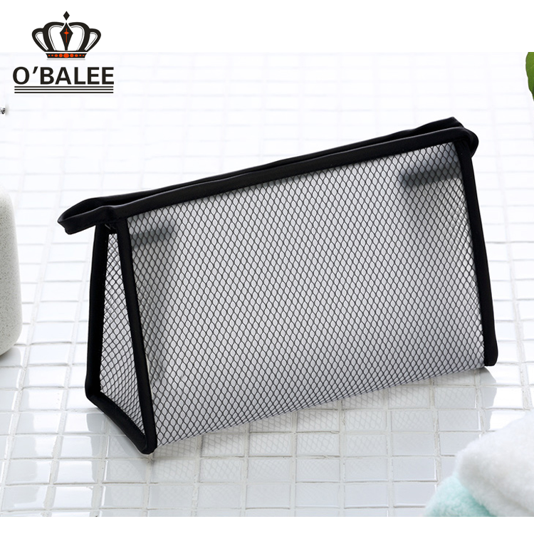 Wholesale stylish clear plastic toiletry bags, custom cheap transparent PVC