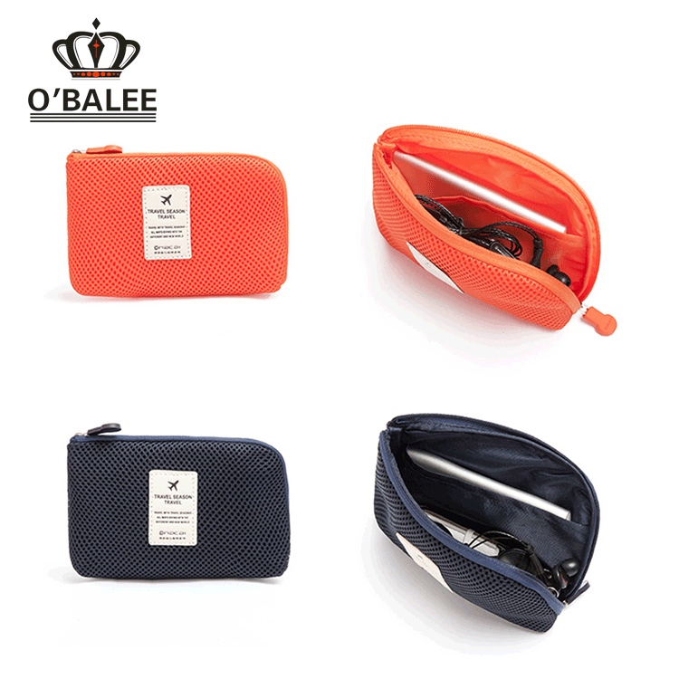 Mesh mobile phone pouch for airport