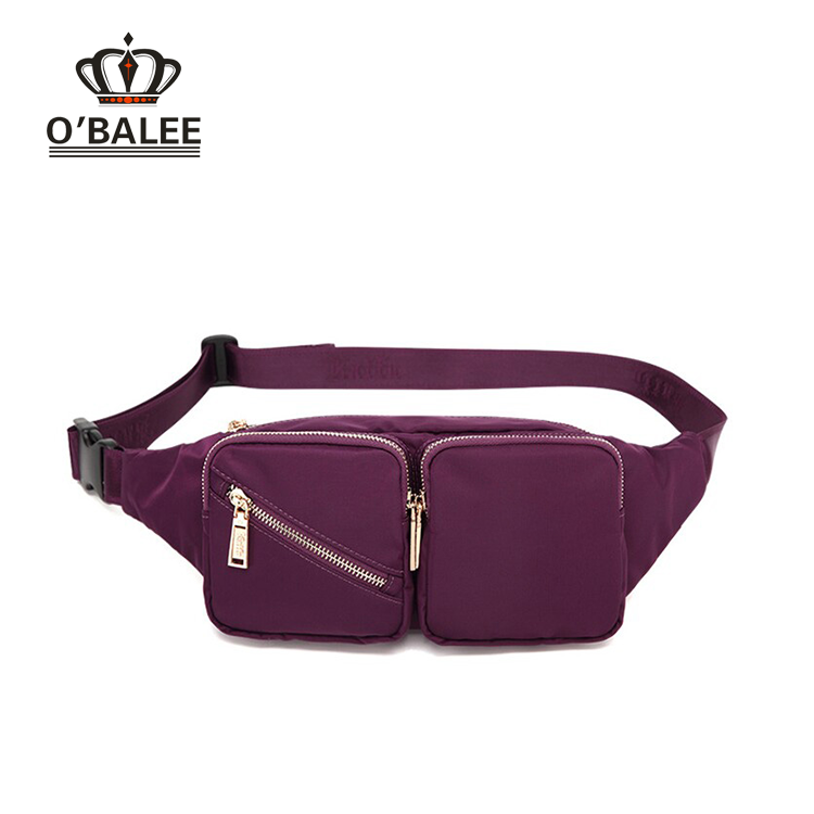China factory wholesale black travel fanny bag, men waist lumbar packs