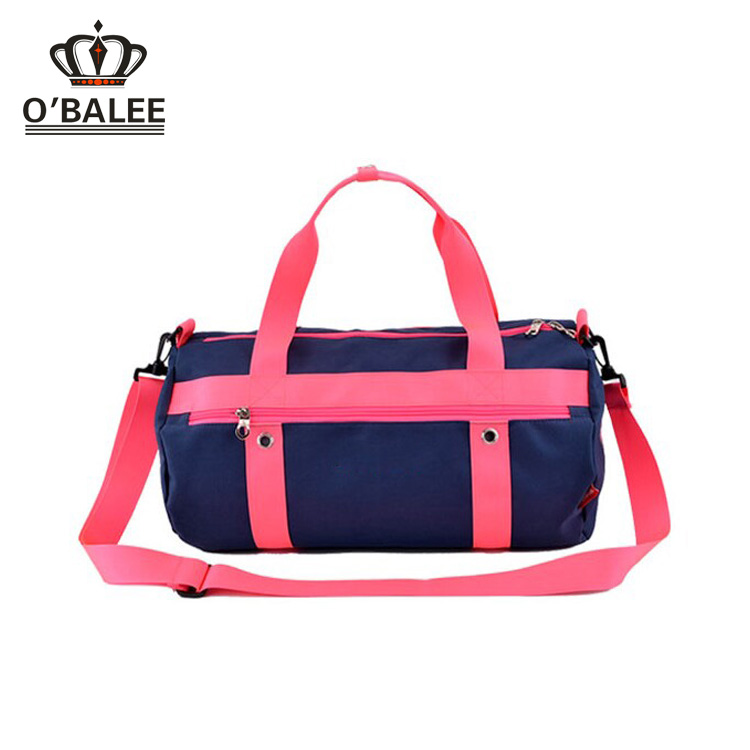 Best Fashion Pink Bounce Water Resistant Nylon Gym Bags