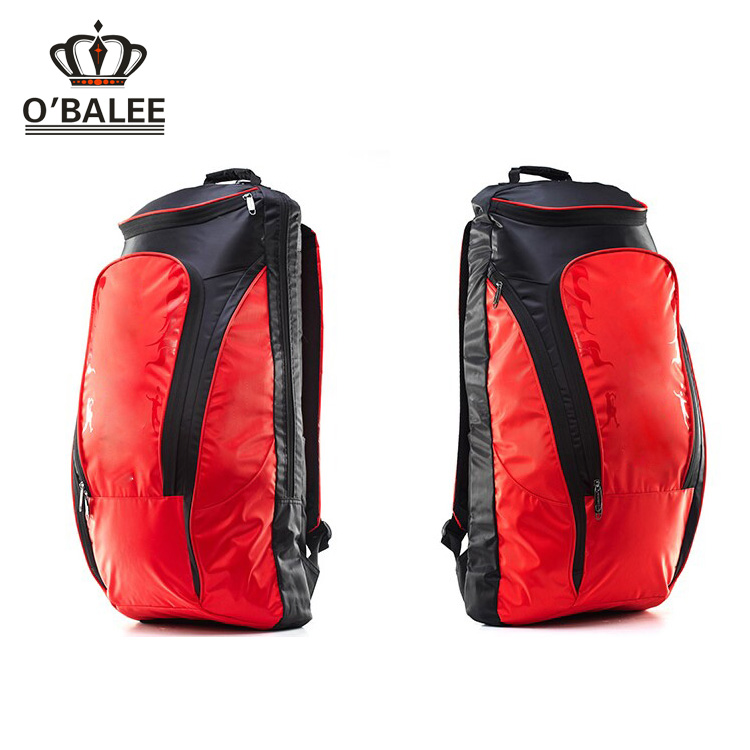Outdoor sport racket bag, wholesale travel badminton bag for 6 badmintons