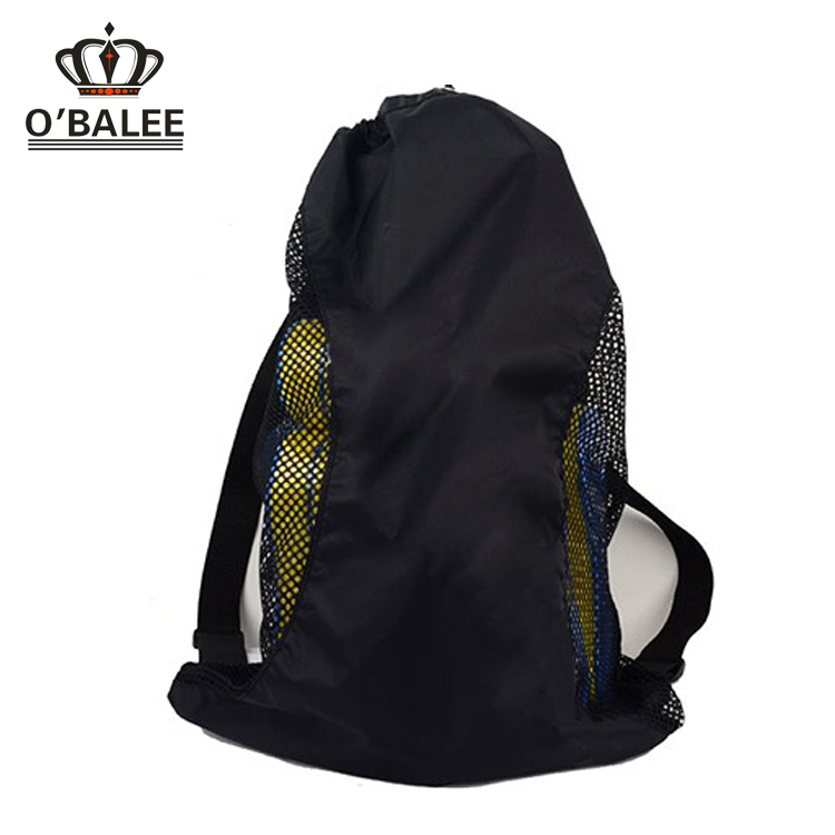 Beach swimming mesh drawstring bag for towel