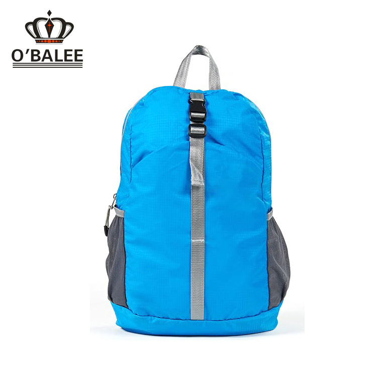 Cheap soft style polyester foldable backpack for travelling