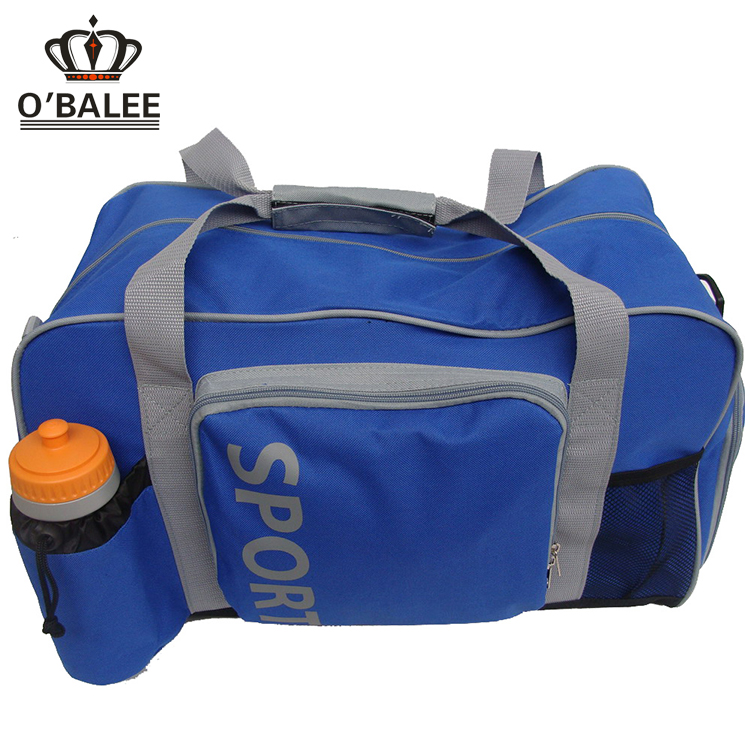 Top quality 600x600D travel duffel bag with side shoe compartment