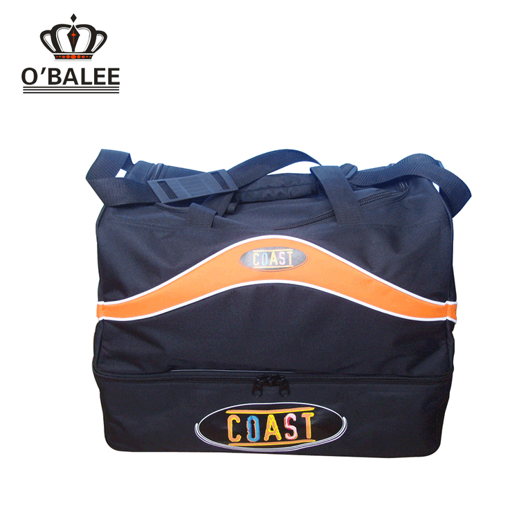 Polyester Weekend Sport Barrel Travel Bag With Shoe Compartment