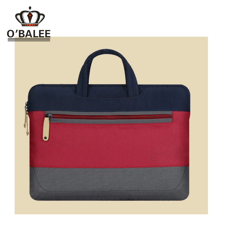 Fashion nylon laptop bag, laptop messenger bag with adjustable shoulder strap