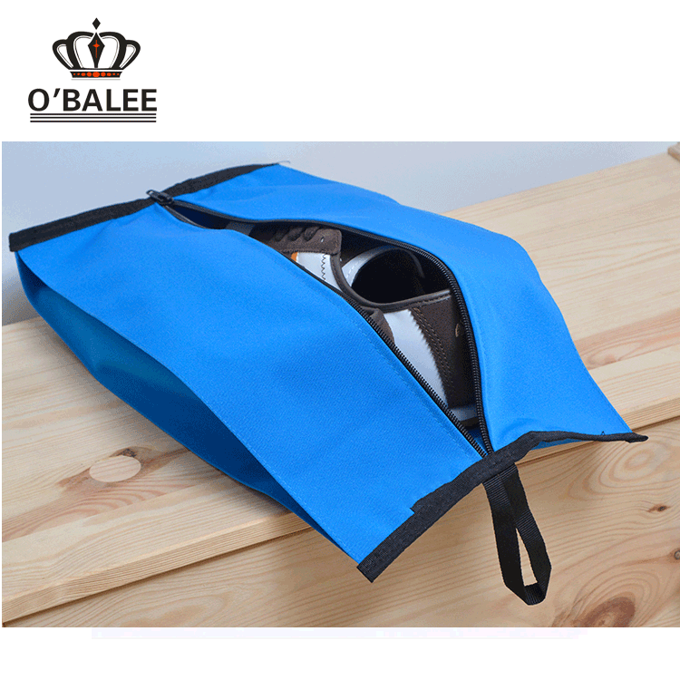 Recyclable zipper Black gym bag shoe compartment and bag