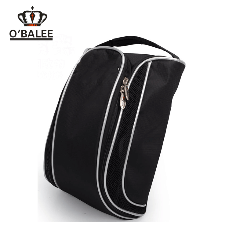Outdoor handle orange functional thickness travel nylon storage pouch travel shoes bag