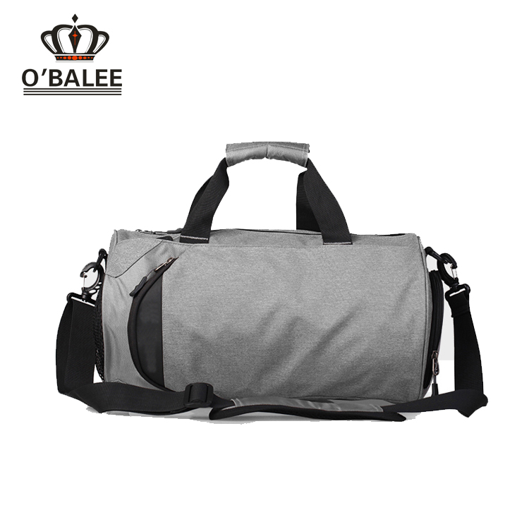 Made in China duffle gym bag, travel fitness bag with shoe compartment