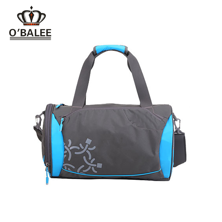 Grey Stow Away Duffle Bag Travel Lightweight Gym Carry Shoulder
