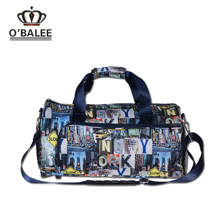 HONG KONG Fair customized black name brand travel bags