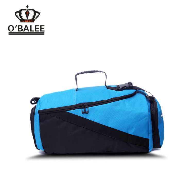 Wholesale sports bags with hided shoulder strape and shoes holder