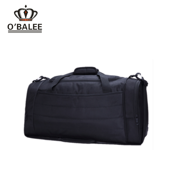 Travel bag with shoulder strap and zipper, mens duffle bag