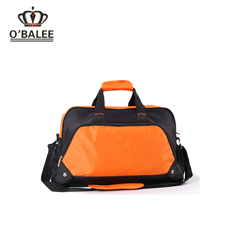 two-tone duffel bag- enbroideryed, fashion travel bag