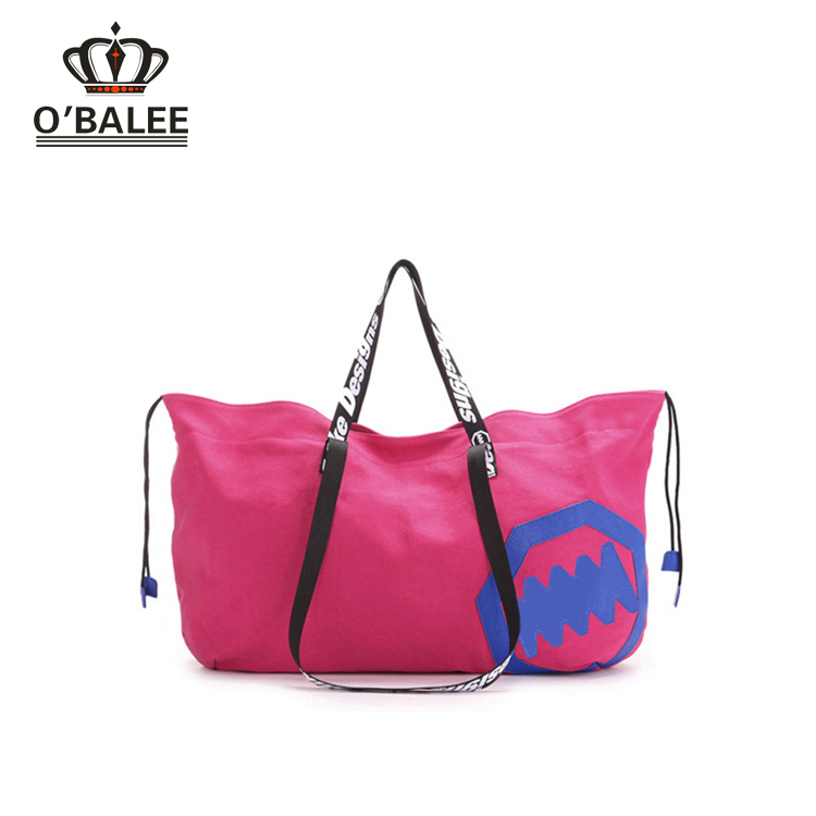 newest custom canvas weekend tote bag for women