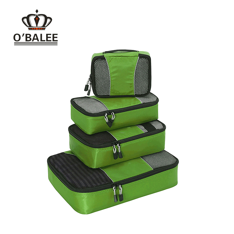 new products cheap mesh travel cubes, 4pcs travel bag set for suitcase luggage