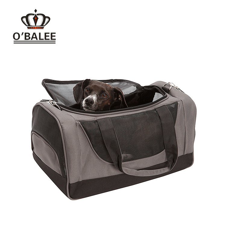 Airline Approved Soft Sided Pet Carrier bag, Luxury Travel Tote pet bag with Fleece Bedding & Safety Lock