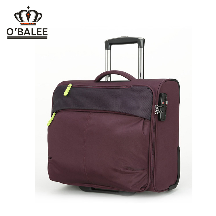 new design high quality laptop trolley bag, 2 piece business set