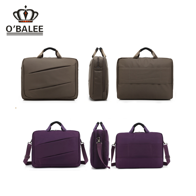 promotional 17 inch purple laptop carrying case & brefcase