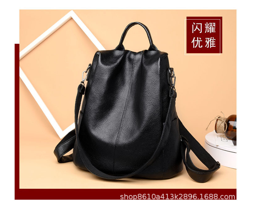 men leather backpack