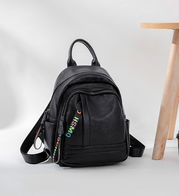 men leather backpack