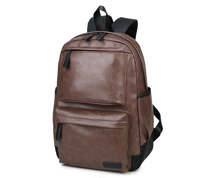 men leather backpack