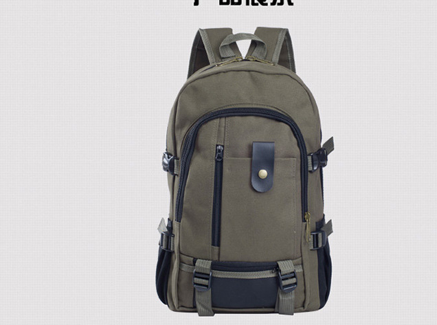 men leather backpack